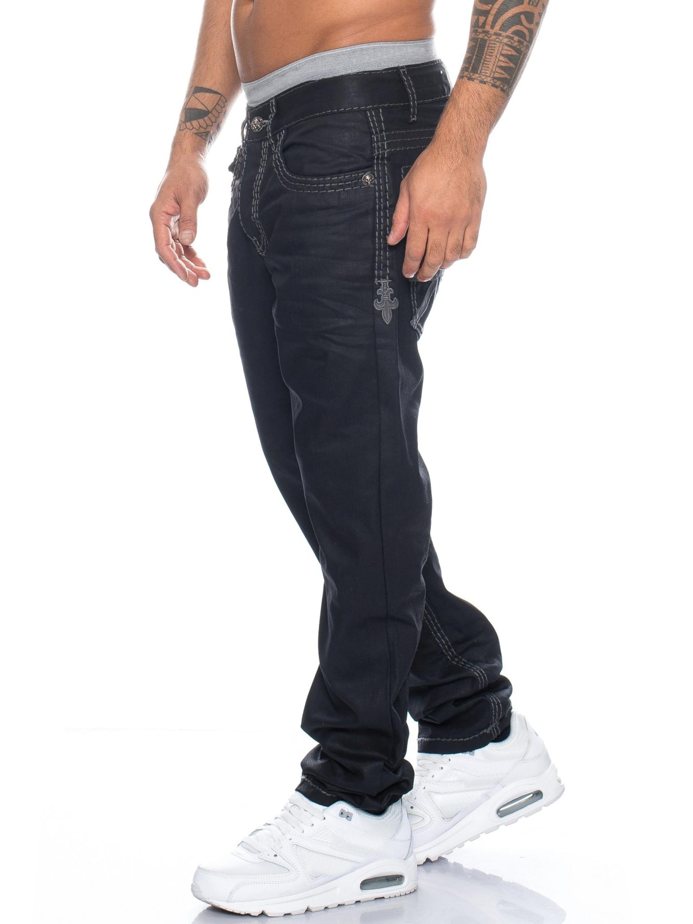 CIPO & BAXX Regular Jeans 'BJ295' in Black