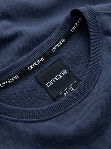 Sweat-shirt Ombre en bleu