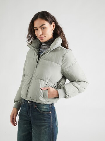 HOLLISTER Winter Jacket in Green: front