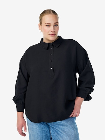 ZizziBluza 'Mmonir' - crna boja: prednji dio