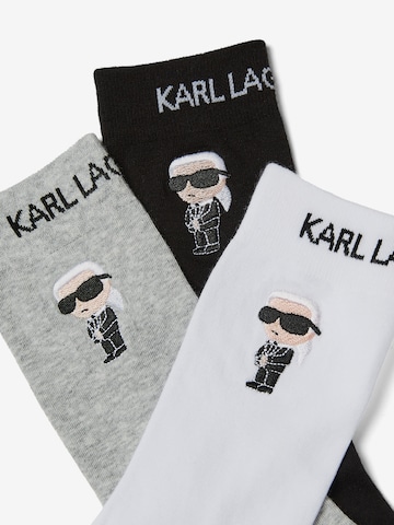 Chaussettes 'Ikonik 2.0' Karl Lagerfeld en noir