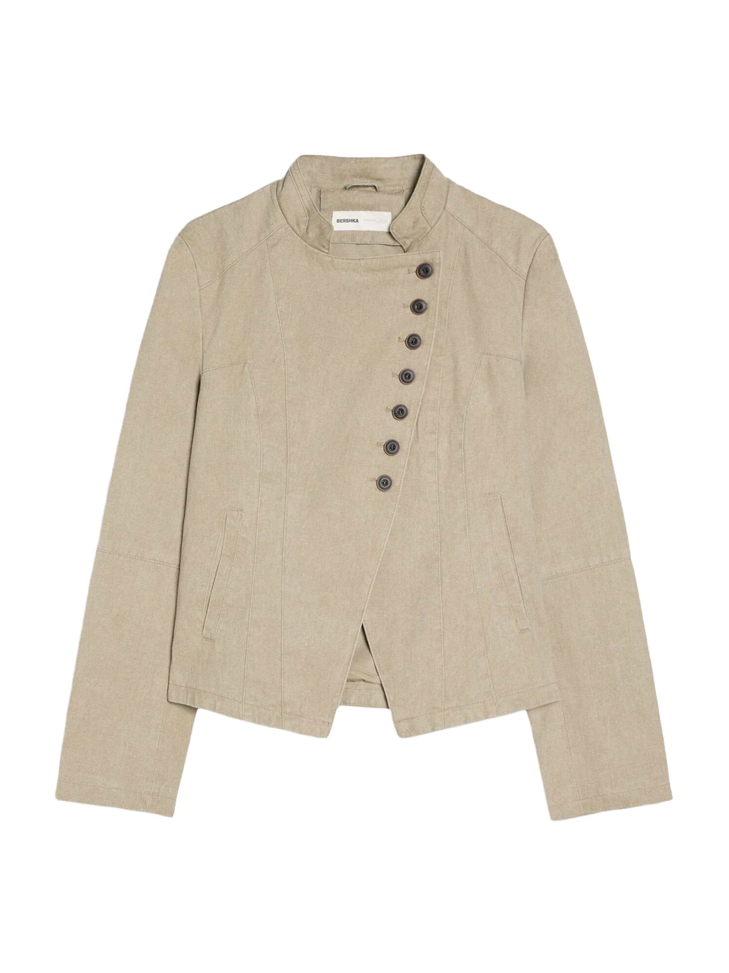 Bershka Blazer in Beige: front