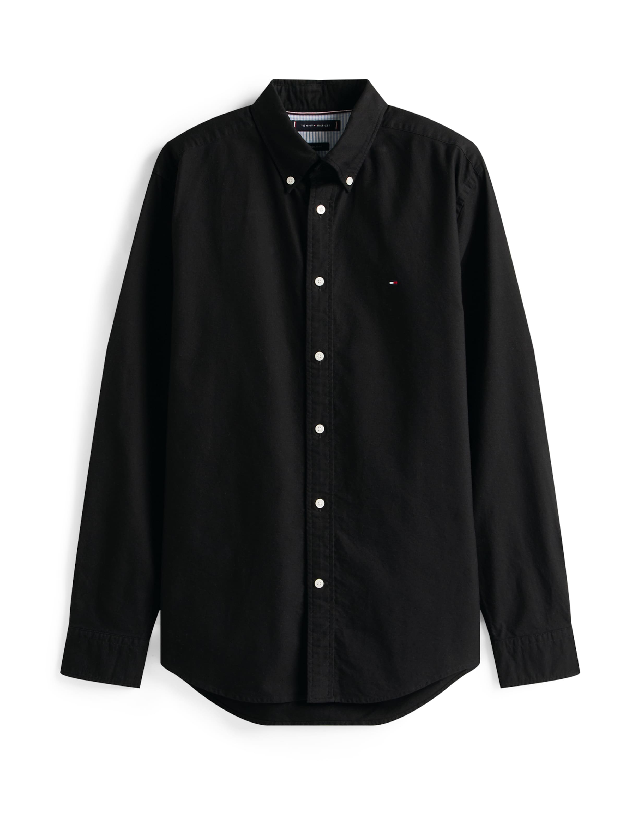 TOMMY HILFIGER Πουκάμισο 'HERITAGE' σε μαύρο: μπροστά