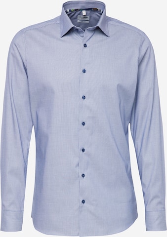 OLYMP Button Up Shirt 'Level 5' in Blue: front