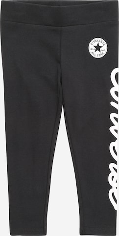 CONVERSE Tapered Broek in Zwart: voorkant