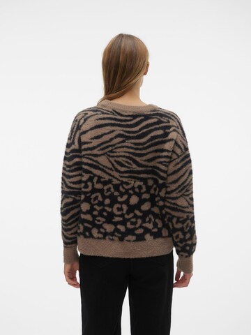 VERO MODA Sweater 'LEON' in Brown