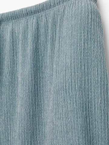 Wide Leg Pantalon Pull&Bear en bleu