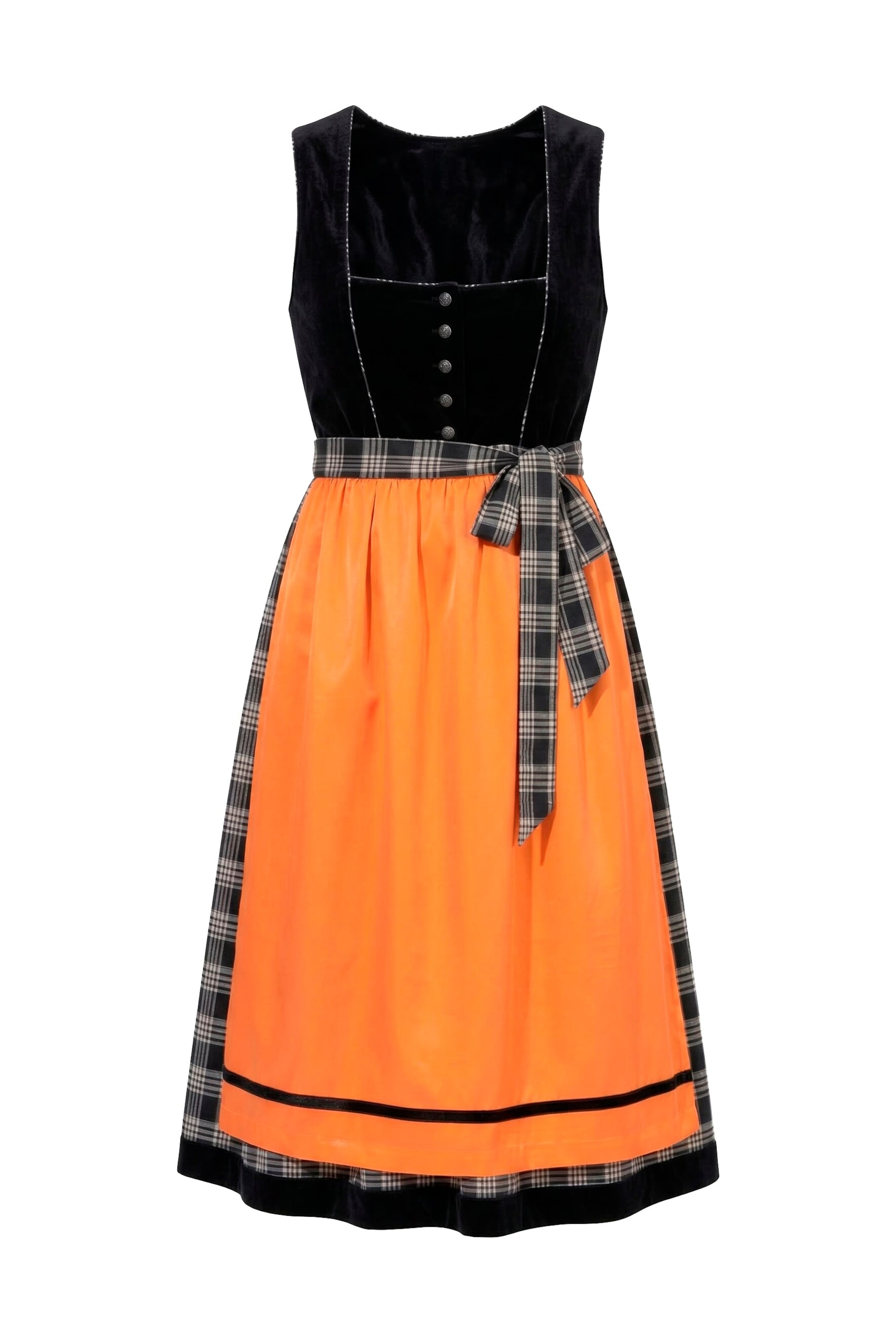 Ulla Popken Dirndl in Schwarz: Vorderseite