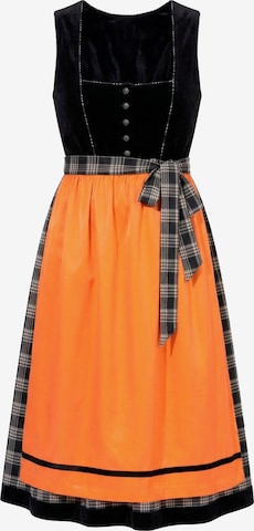 Ulla Popken Dirndl in Schwarz: Vorderseite