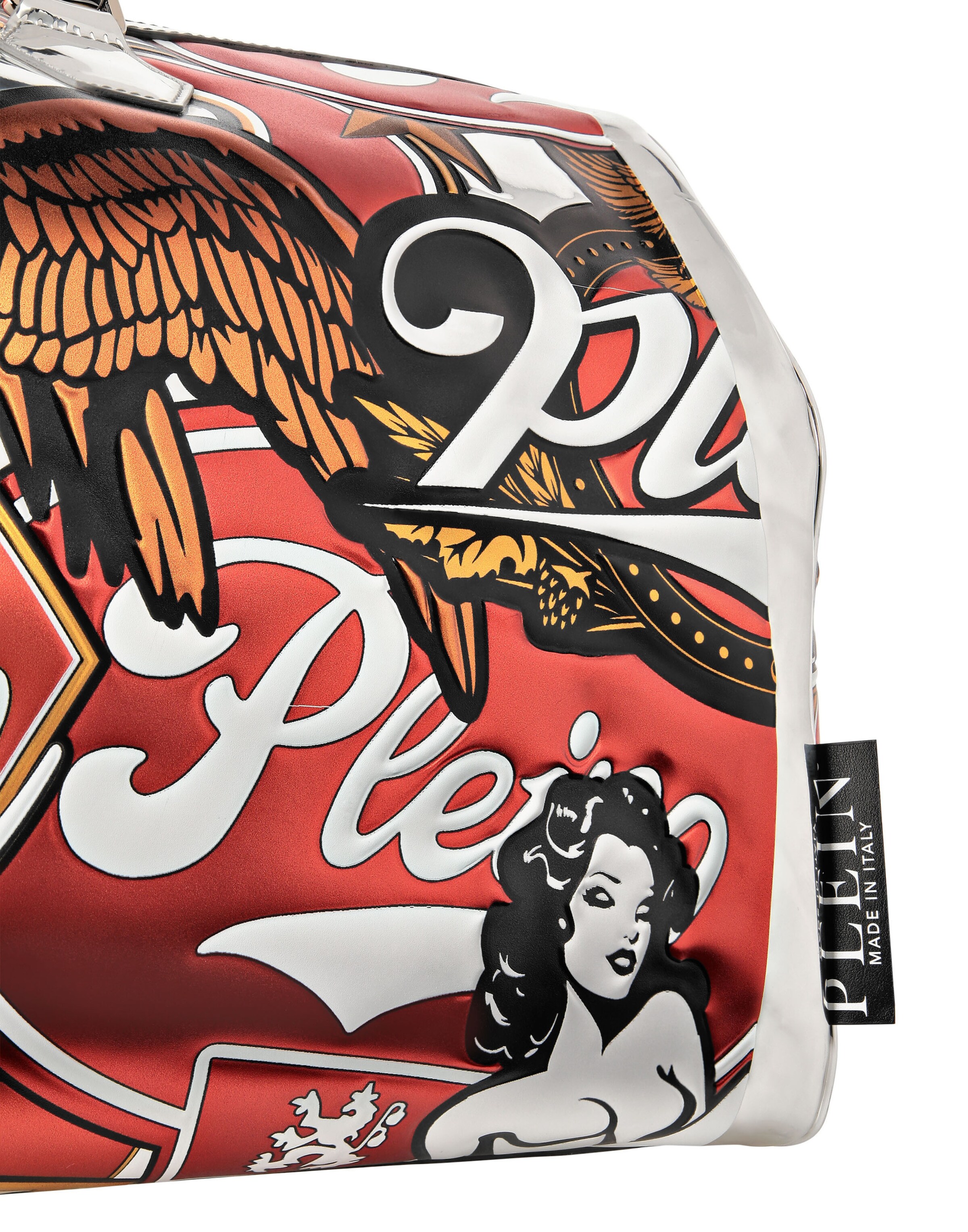 Philipp Plein - Bolsa de viaje en rojo