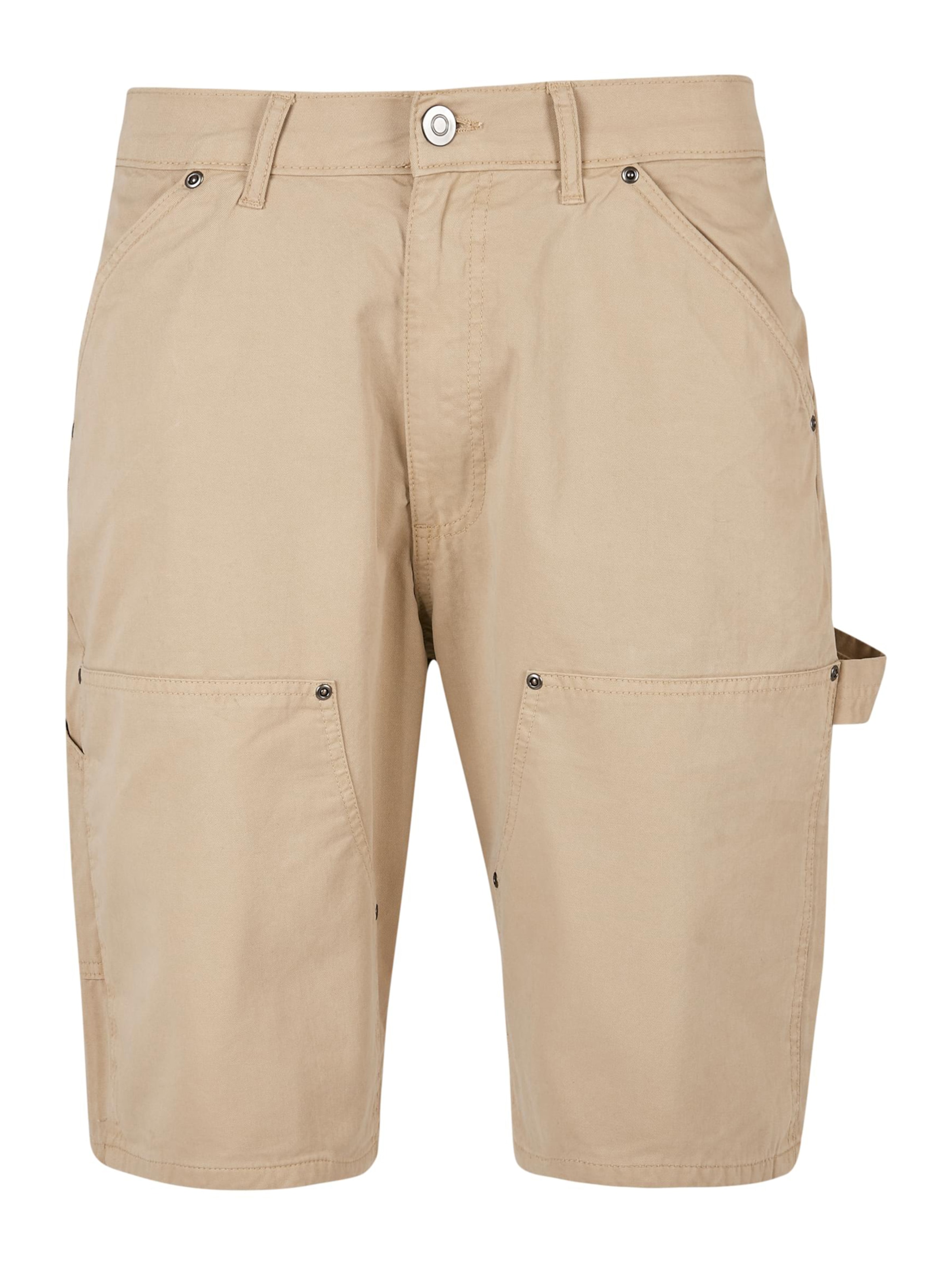 Urban Classics Regular Trousers in Brown: front