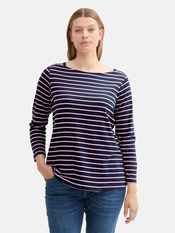 T-shirt Tom Tailor Women + en bleu : devant