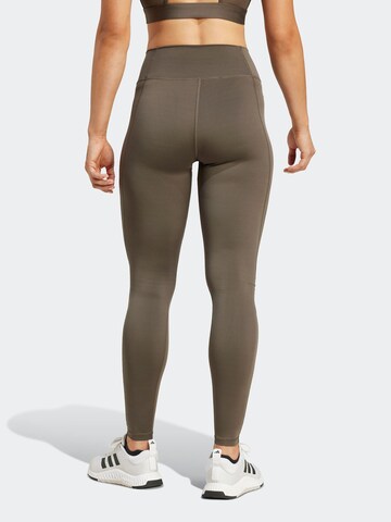 ADIDAS PERFORMANCE Skinny Sporthose 'Essentials' in Grün