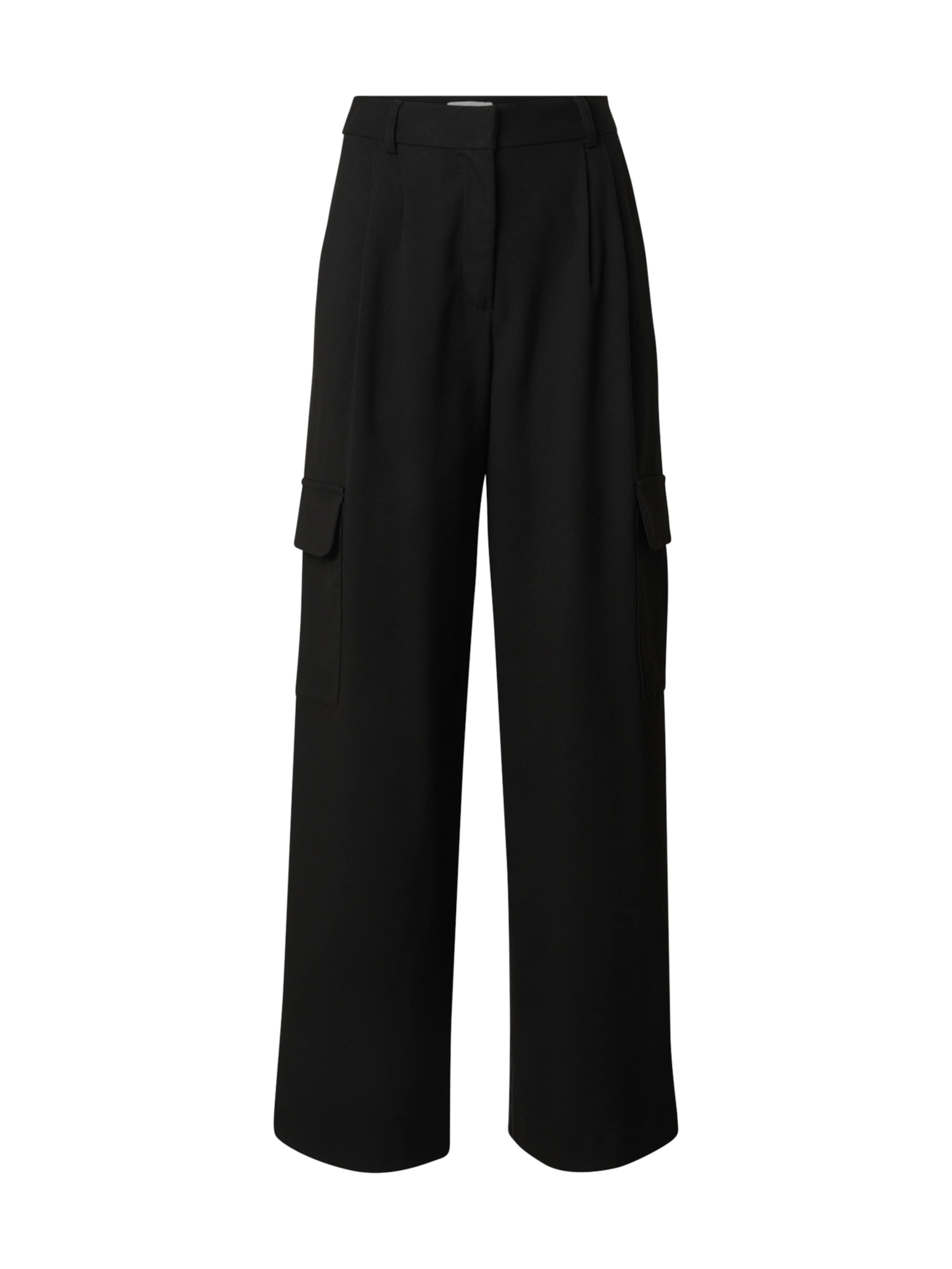 EDITED Regular Cargo Pants 'Tjarda' in Black: front