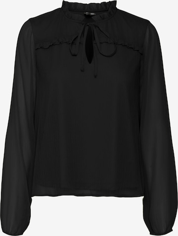 VERO MODA Blouse 'MILLA' in Zwart: voorkant