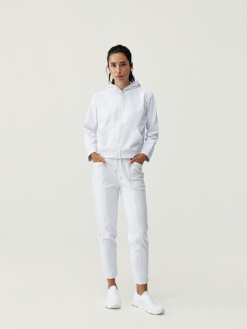 Born Living Yoga Athletic Zip-Up Hoodie 'Abbie' in White