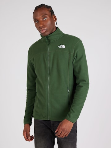 THE NORTH FACETehnička flis jakna '100 GLACIER' - zelena boja: prednji dio