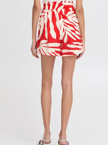 b.young - Loosefit Calças 'BYBXHawaii' em vermelho