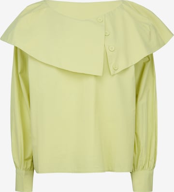 Usha - Blusa en verde: frente