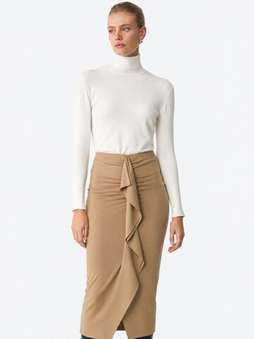 Jupe Ethiquet en beige