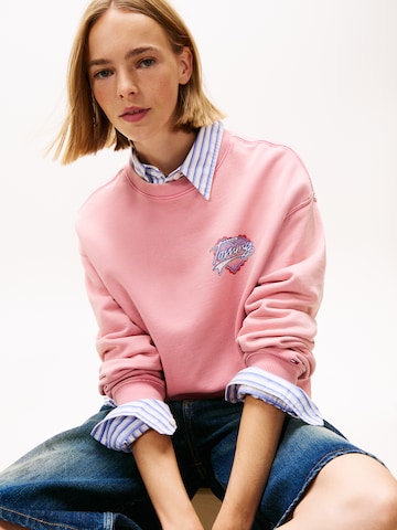 Sweat-shirt Tommy Jeans en rose