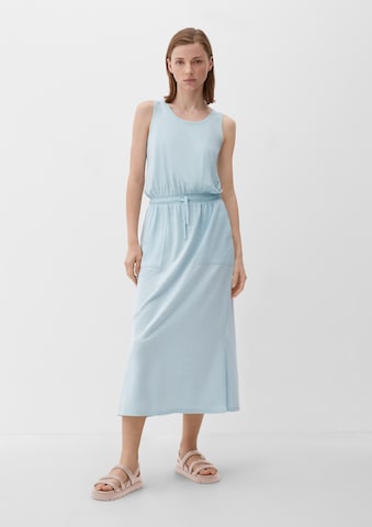 s.Oliver Summer Dress in Blue: front