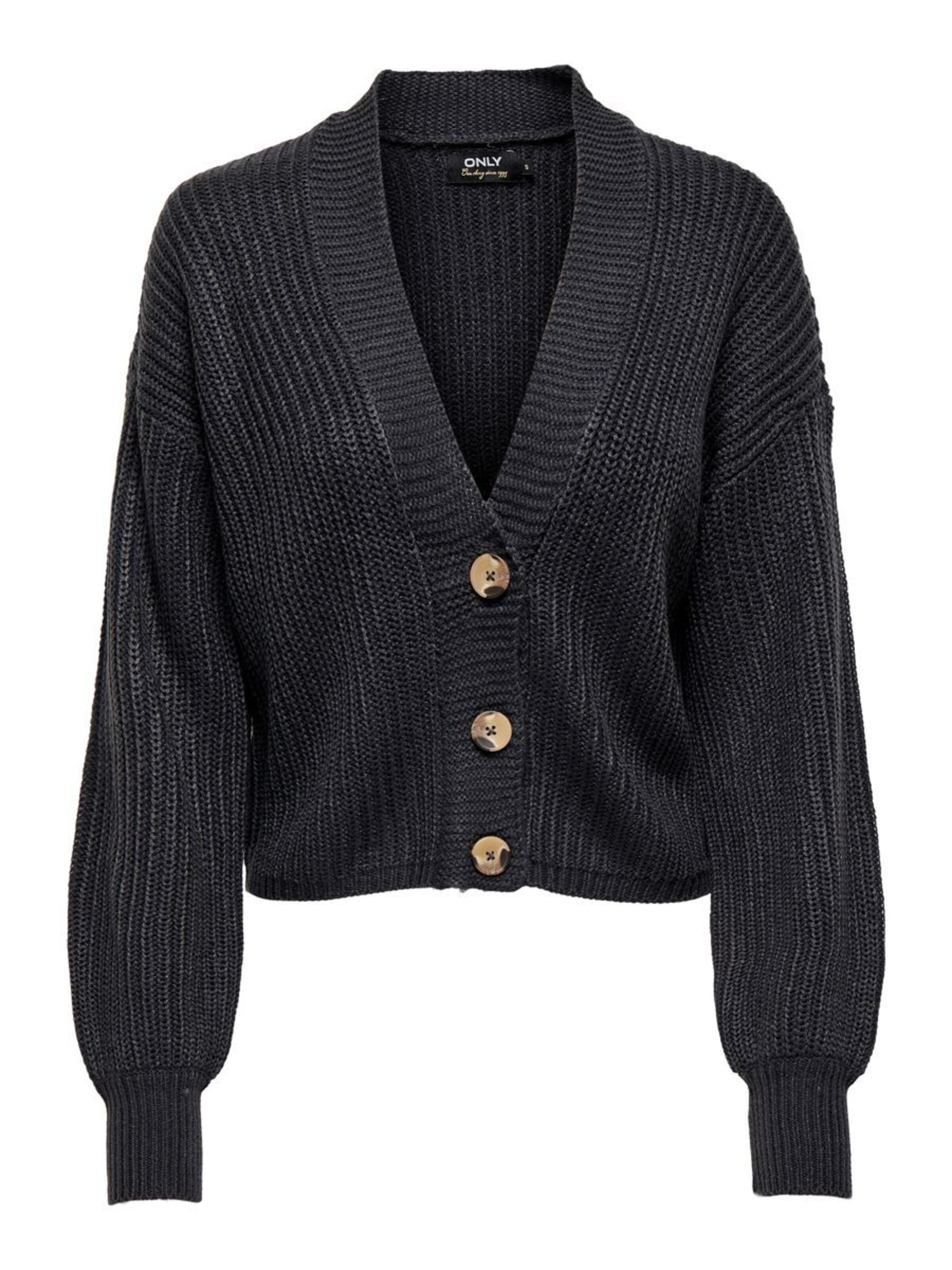 Frauen Pullover & Strick ONLY Strickjacke in Schwarz - GE84733 Frauen Pullover & Strick ONLY Strickjacke in Schwarz - GE84733