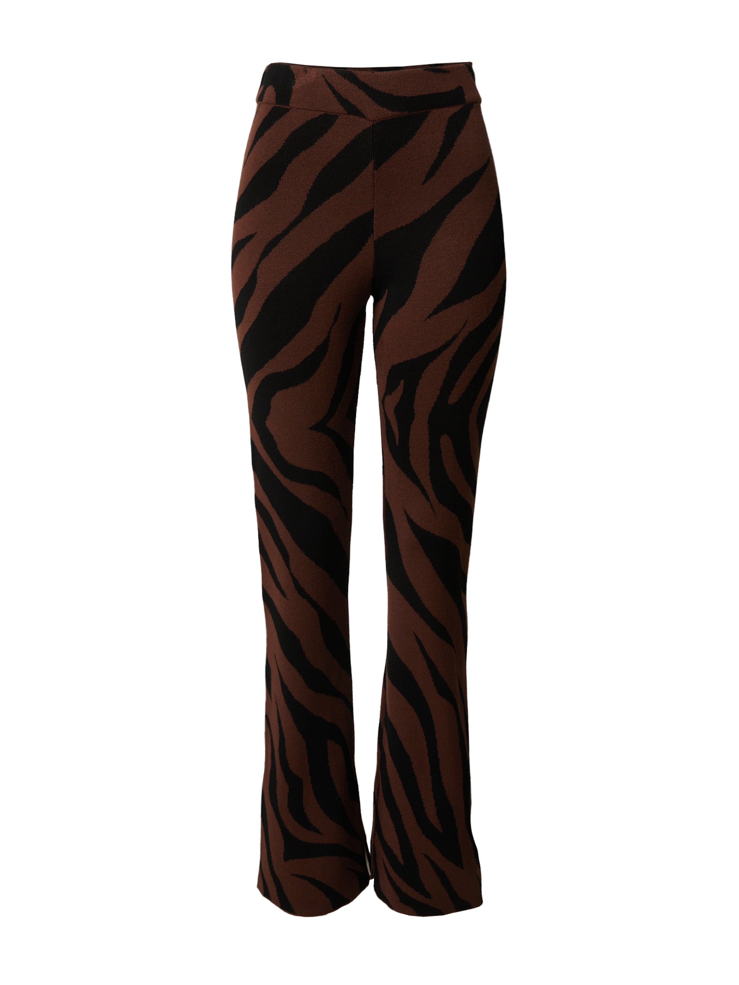 A LOT LESS Slimfit Hose in Braun: Vorderseite