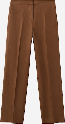 MANGO Ráncos nadrág 'Boreli' - barna: elől