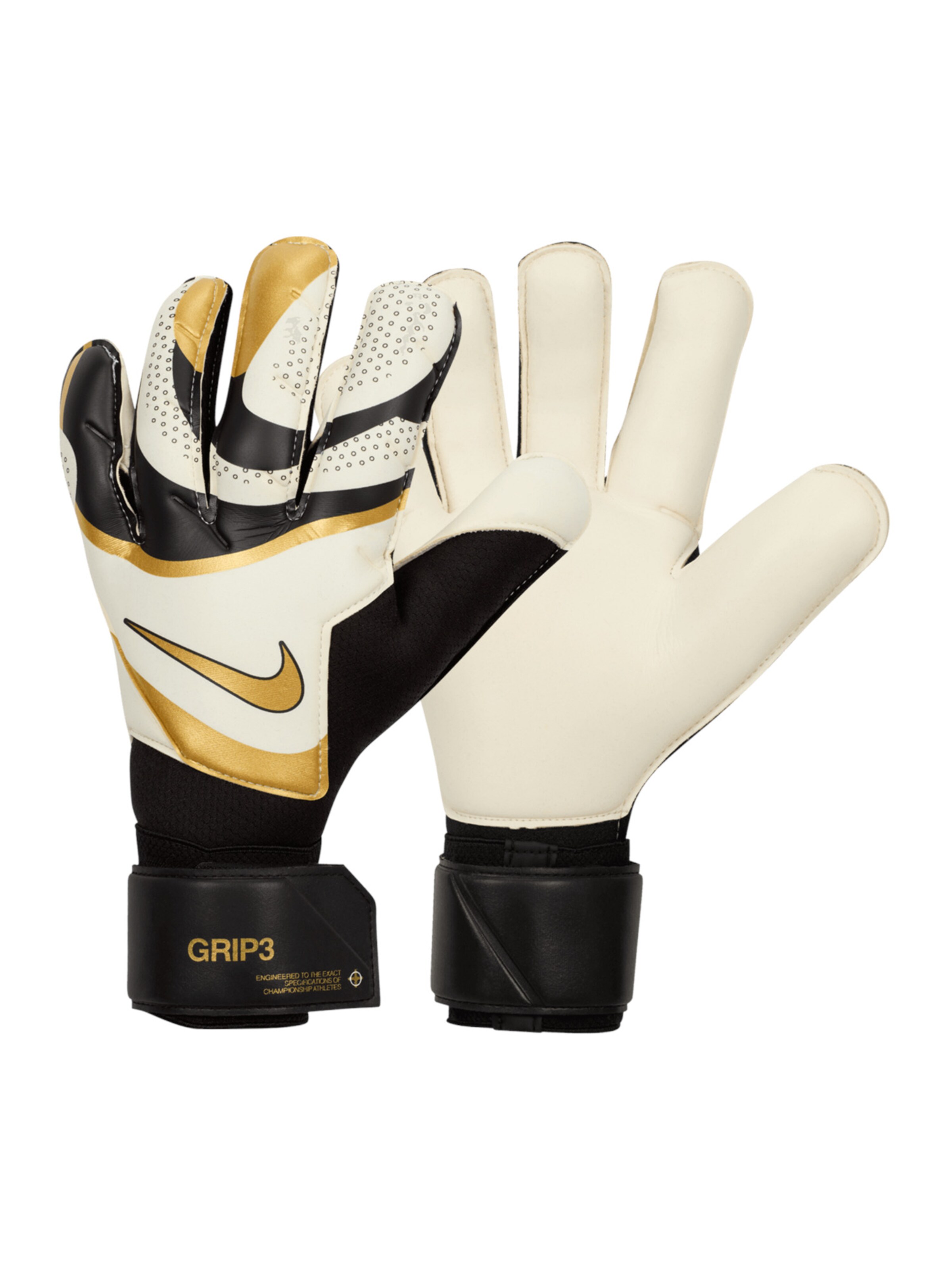 NIKE Athletic Gloves 'Grip3' in Black