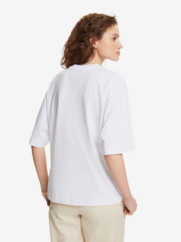 T-shirt oversize ESPRIT en blanc