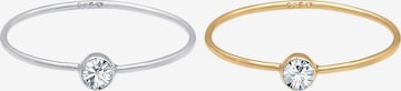 ELLI Ring Kristall Ring, Solitär-Ring in Gold