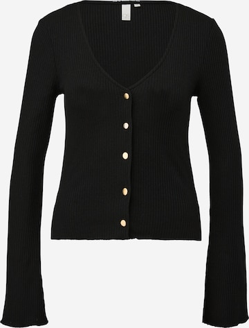 QS Knit cardigan in Black: front