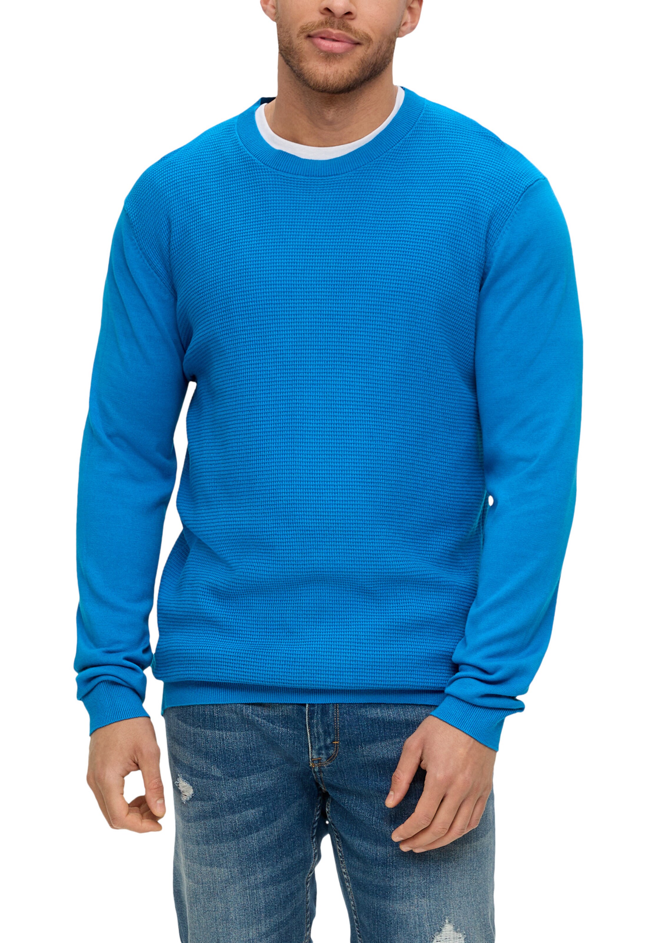 s.Oliver Men Tall Sizes Pullover in Blau