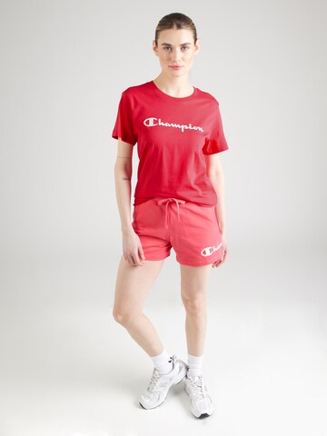 Maglietta di Champion Authentic Athletic Apparel in rosso
