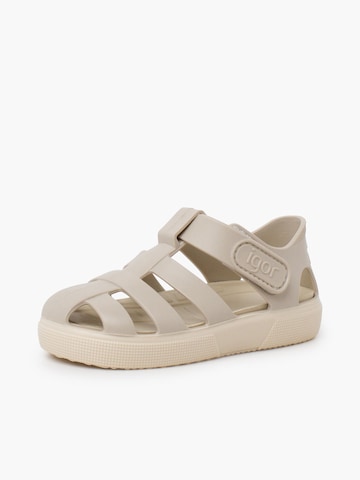 Claquettes / Tongs IGOR en beige : devant