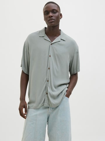 Comfort fit Camicia 'JJEJeff' di JACK & JONES in verde: frontale