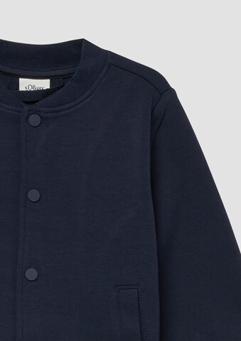 s.Oliver - Sudadera con cremallera en azul