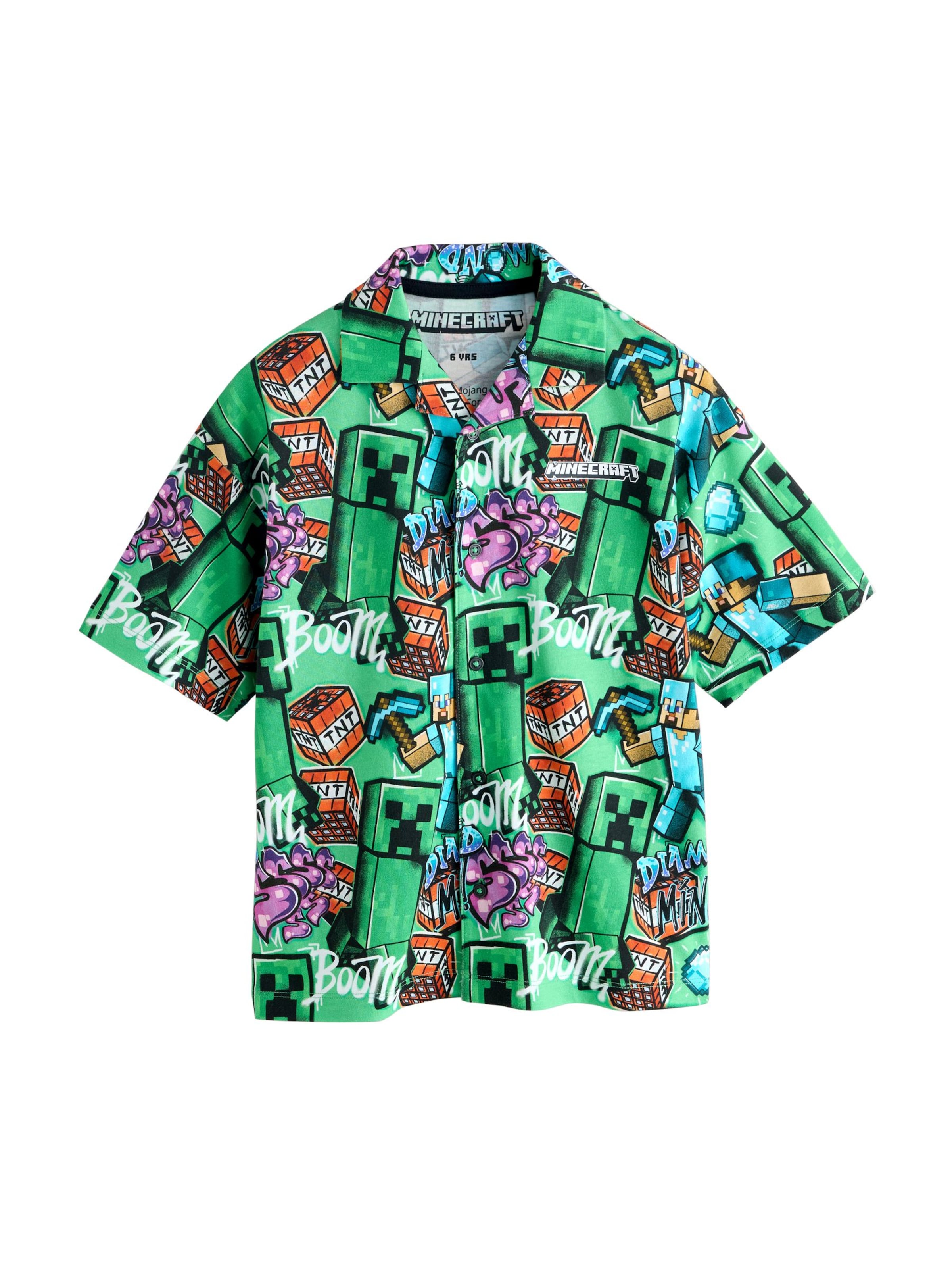 Next Regular fit Overhemd in Groen: voorkant