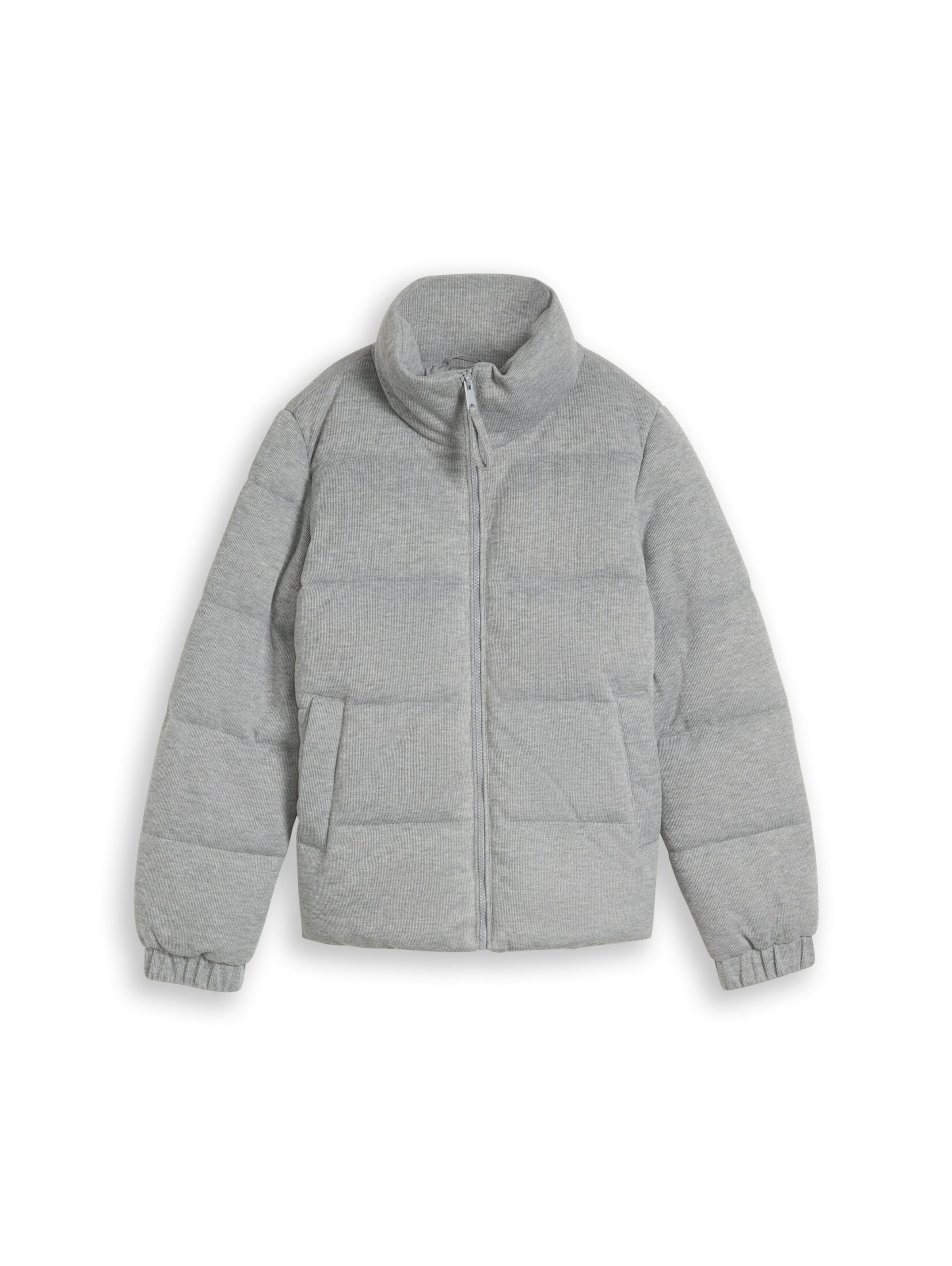 TOM TAILOR DENIM Winterjacke in Grau: Vorderseite