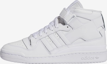 ADIDAS ORIGINALS High-Top Sneakers 'FORUM' in White: front