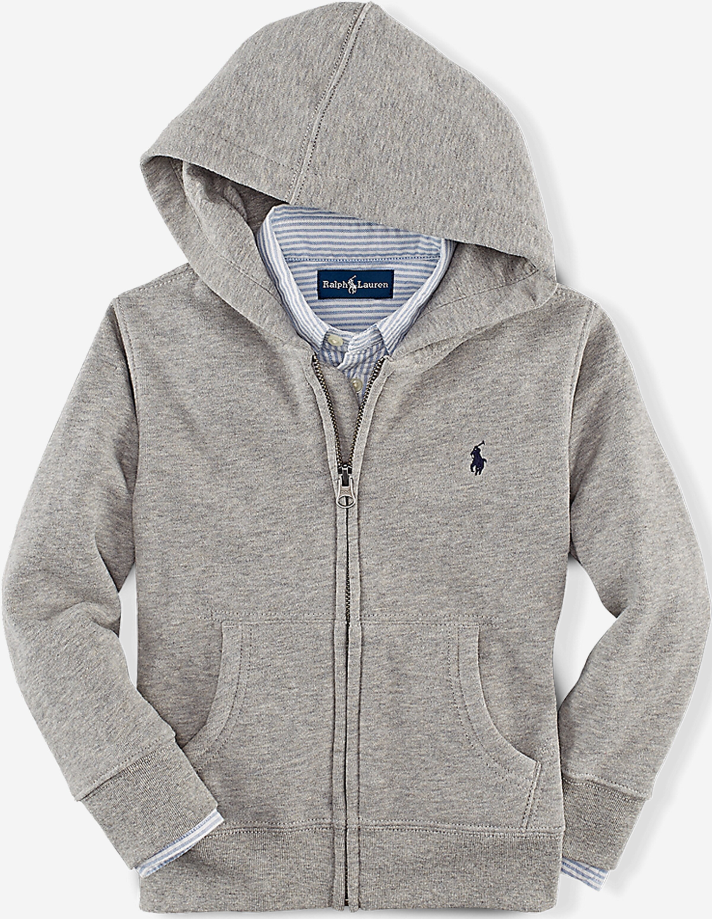 Polo Ralph Lauren Zip-Up Hoodie in Grey | ABOUT YOU