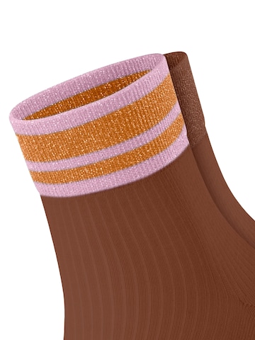 ESPRIT Socken 'Retro Glitter 2-Pack'‌‌ in Braun