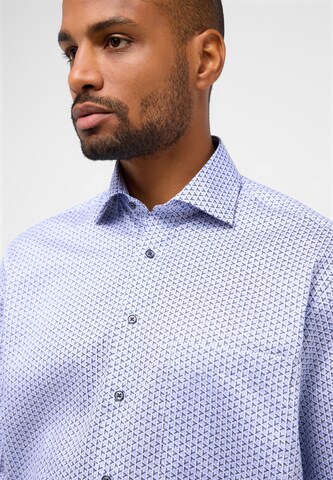 ETERNA Comfort fit Button Up Shirt in Blue