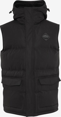 Threadbare Weste in Schwarz: Vorderseite