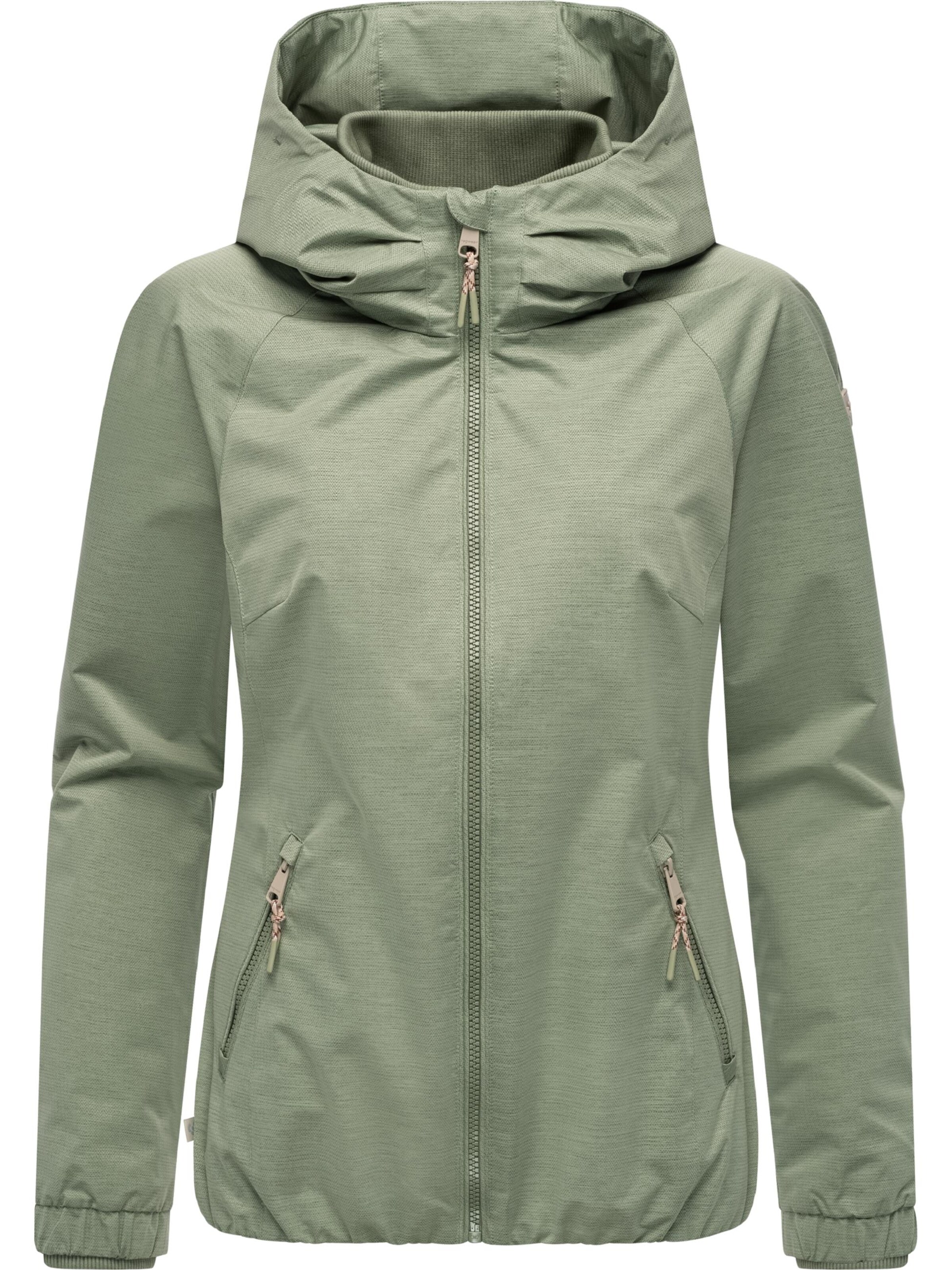 Giacca funzionale 'Dizzie' di Ragwear in verde: frontale