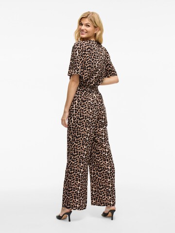 VILA Wide Leg Hose 'VILiopana' in Beige