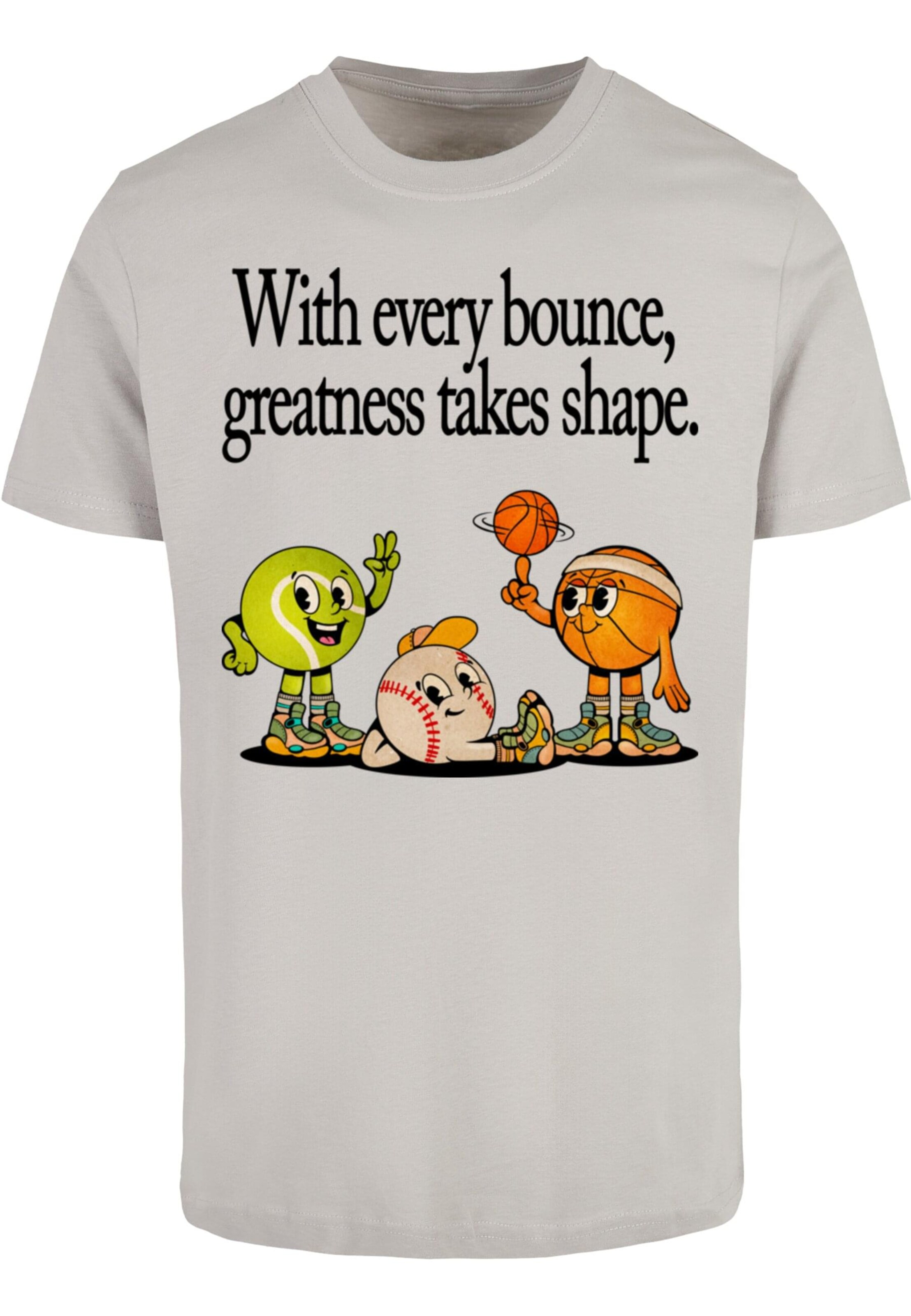 Mister Tee Shirt 'Every Bounce' in Grey: front