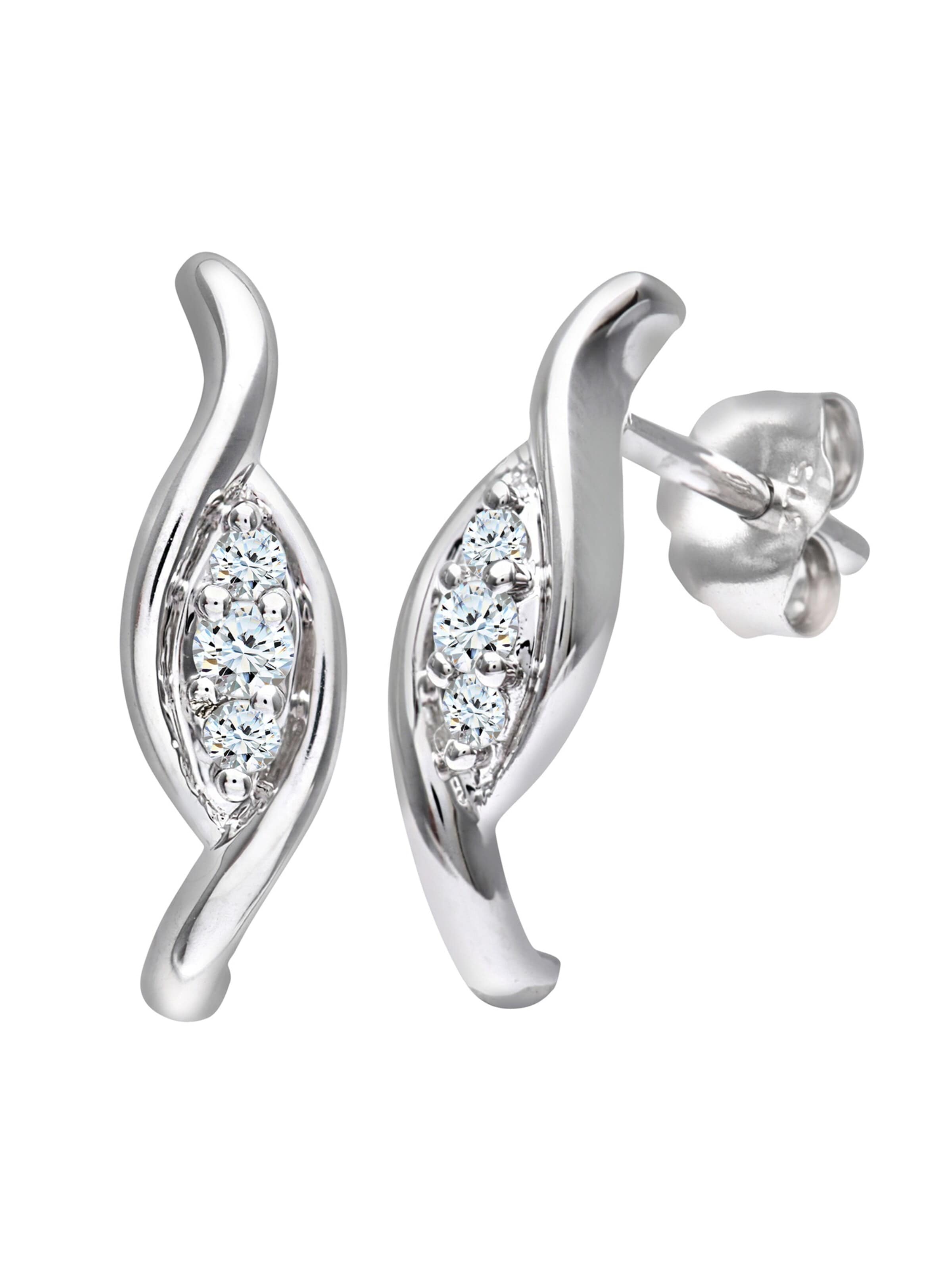 DIAMANT LETERNEL Ohrringe‌‌‌ in Silber: Vorderseite
