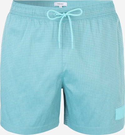 Calvin Klein Swimwear Badeshorts in cyanblau / himmelblau, Produktansicht